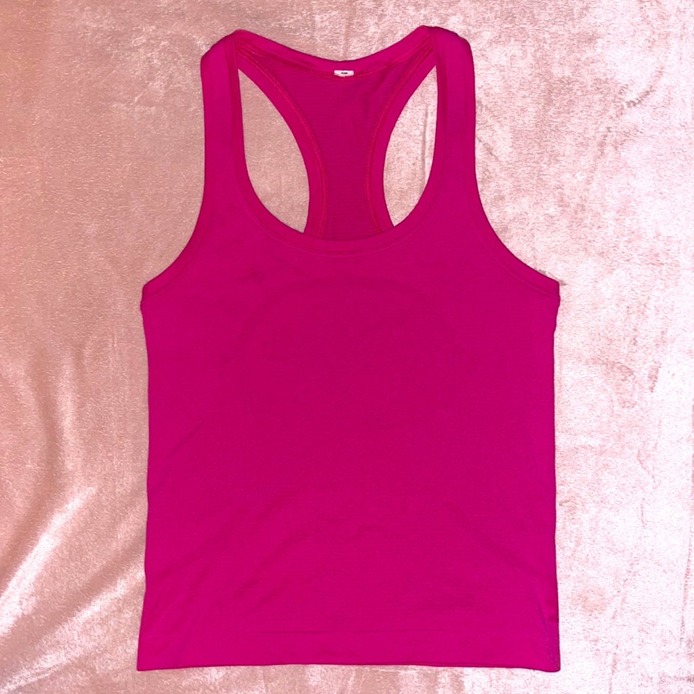 Lululemon Sonic Pink Racer Back Tank Top 2.0 *Race Length